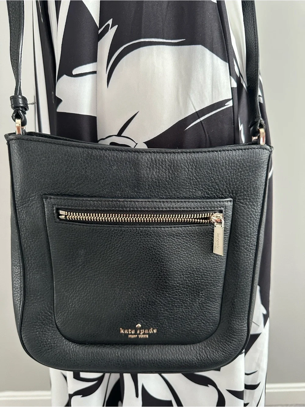 Kate Spade Leila Top Zip Leather Crossbody Shoulder Bag